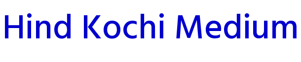 Hind Kochi Medium 字体